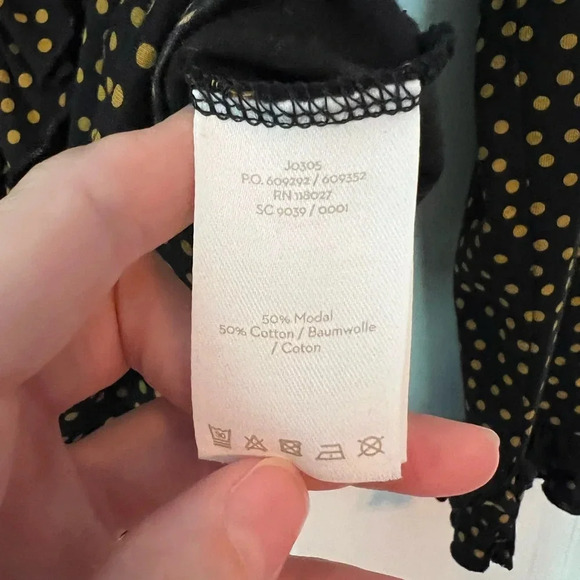 Boden ruffle polka dots long sleeve top. Size 6. - Picture 5 of 6